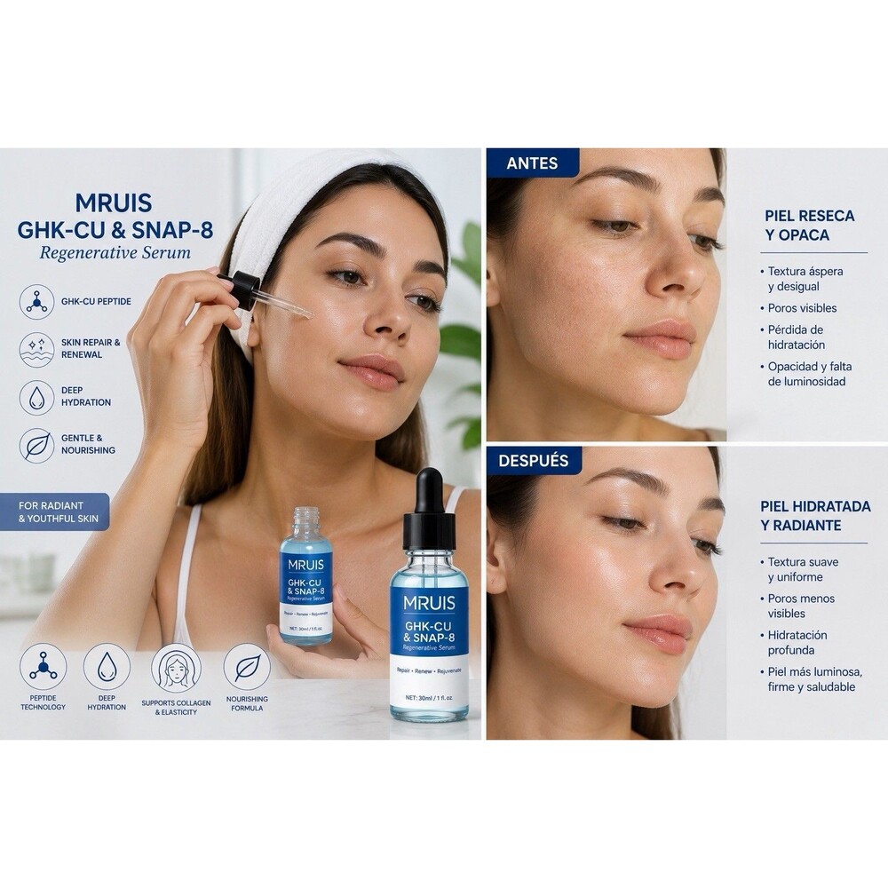 MRUIS GHK-CU SNAP-8 Peptide Serum 30ml Facial Skincare